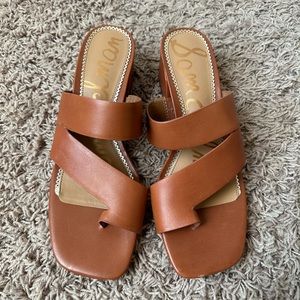 NWT Sam Edelman Brown Leather Sandals (size 9)